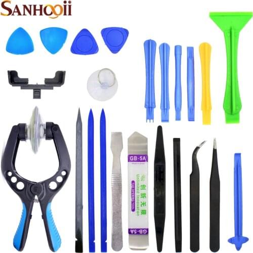 23in1 Mobile Phone Screen Opening Repair Tools Tweezer Spudger Pry Teardown Tool Set Kit For iPhone iPad HuaWei Tablet ZM56