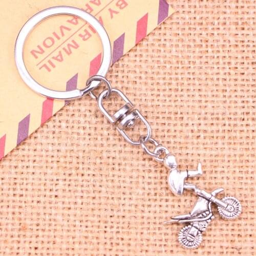 New Fashion Keychain 29*23 mm motorcycle motorcross Pendants DIY Men Jewelry Car Key Chain Ring Holder Souvenir For Gift