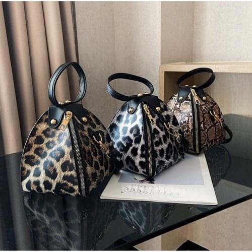 2021 New Woman Bag Handmade Fashion Zongzi Bag Leopard Print Mini Bag Diagonally Portable Versatile