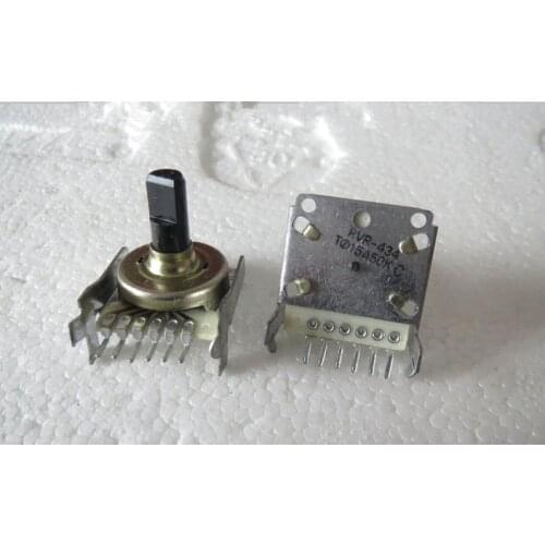 Original new 100% TQ15A50K 50k double 161 Type horizontal potentiometer handle long 15MM half handle (SWITCH)