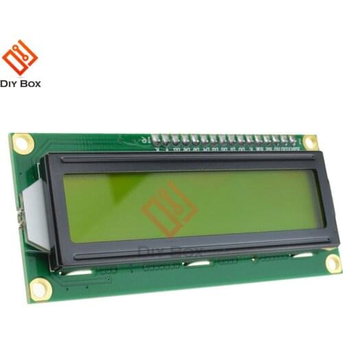 1602 16x2 16 x 2 HD44780 Character Digital LCD Display Module Controller Board Yellow Backlight Wide Viewing Angle High Contrast