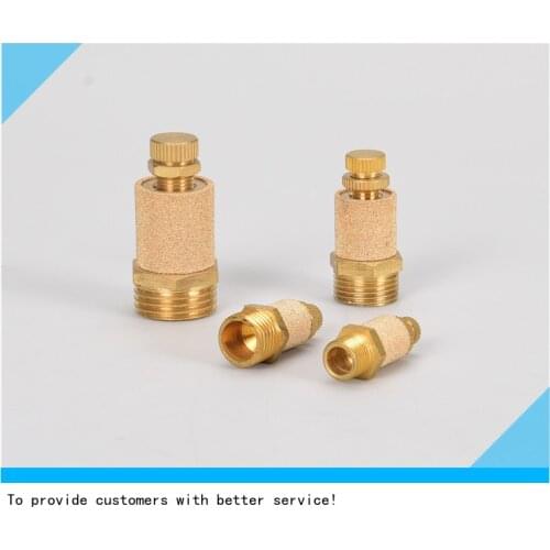 Pneumatic Adjustable muffler brass silencer fiitting noise filter reducer connector Rc1/8 RC1/4 RC3/8 RC1/2 copper material