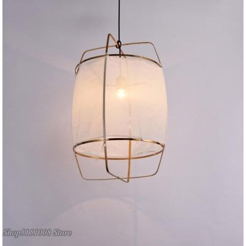 Nordic Pendant Lights European and American creative personality linen fabric Hanging Lamp clothing store restaurant PendantLamp