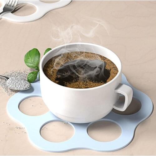 Heat Insulation Pad Hollow Silicone Non-slip Dinning Table Cushion Pot Holder Kitchen Tools Environmental Friendly Practical