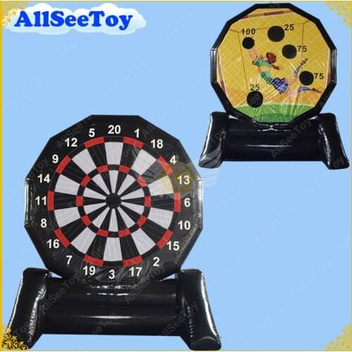 Air Tight 3.5m PVC Tarpaulin Inflatable Foot Darts, Soccer Darts, Football Darts Game,Big Balls and Air Pumper Included