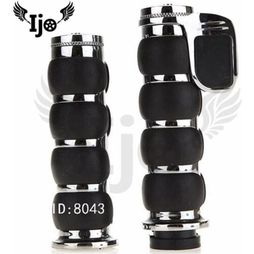 Retro top quality chrome moto motorbike handle bar for Harley Davidson softail sportster motorcycle accessories handlebar grips