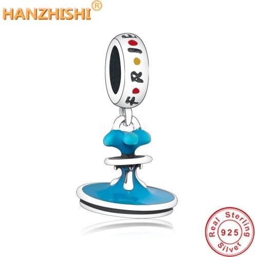 2021 bijoux femme 925 Sterling Silver Enamel Dangle Beads Charms Fit Original Pandora Charm Bracelet Necklace Jewelry Making