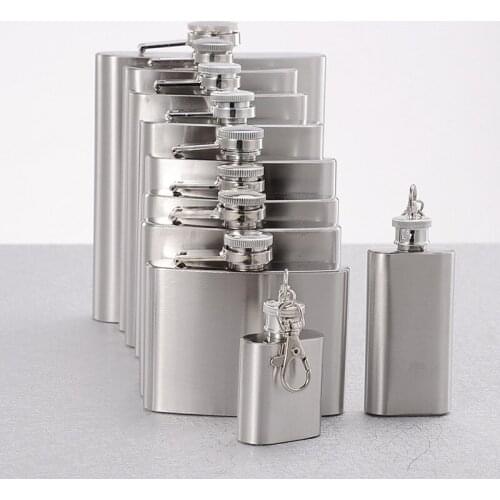 1pcs Wine Whisky Pot Bottle Portable Drinker 1-10 oz Drinkware High Quality Hip Flasks Stainless Steel Alcohol Bottle