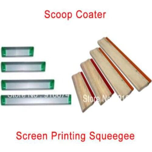 Cheap 1pc Silk Screen Printing Squeegee Ink Scraper Screen Printing Aluminum Emulsion Scoop Coater Tools
