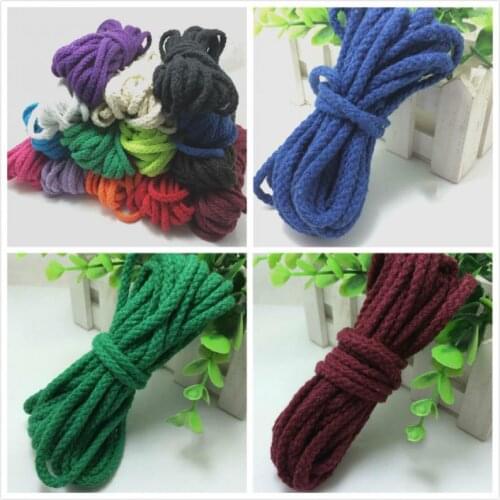 5meter 5mm/7mm Cotton Rope Cords Craft Decorative Twisted Thread DIY Handmade Craft Accessories Home Decoration Cord