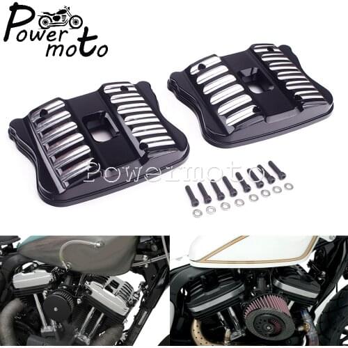 Motorcycle Aluminum Top Rocker Box Cover For Harley Sportster Iron 883 XL883N Seventy Two XL883 XL1200 48 72 Forty Eight 2004-17
