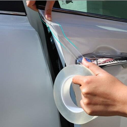 Car Stickers Car Door Sill Sticker Protector Multifunction Nano Tape Auto Bumper Strip Car Door Protect Scratchproof Accessories