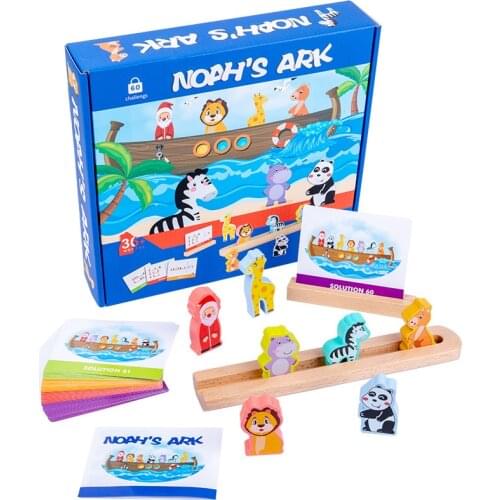 Childrens Montessori Hand Eye Coordination Training Hands Brain Puzzle Wooden Building Bock Toys Gift