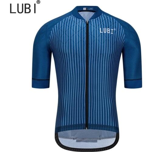 LUBI Men Cycling Jersey Short Sleeve Summer Mountain Bike Shirt Breathable Racing Sportswear MTB Bicycle Clothes Wear Clothing