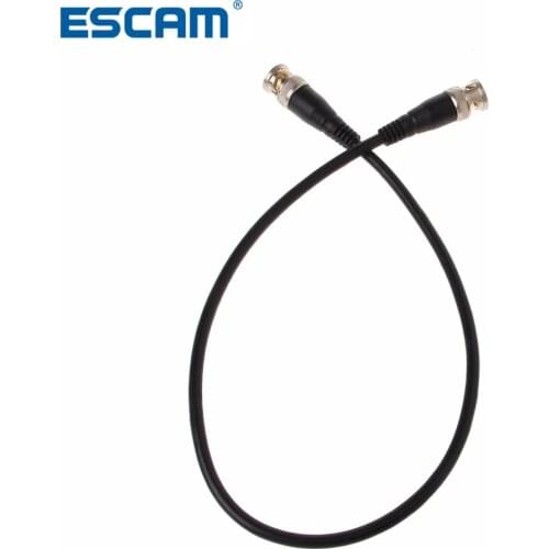ESCAM BNC Male to BNC Male M/M RG59 CCTV Camera Coaxial Cable Adapter Lead Jumper Coax Male Extension Cable