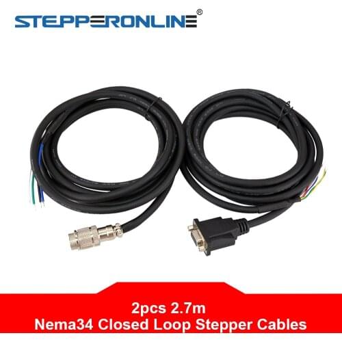 2.7m Nema 34 Closed Loop Stepper Motor Extension Cable Kit for Nema34 Closed Loop Stepper Motors & for Encoder