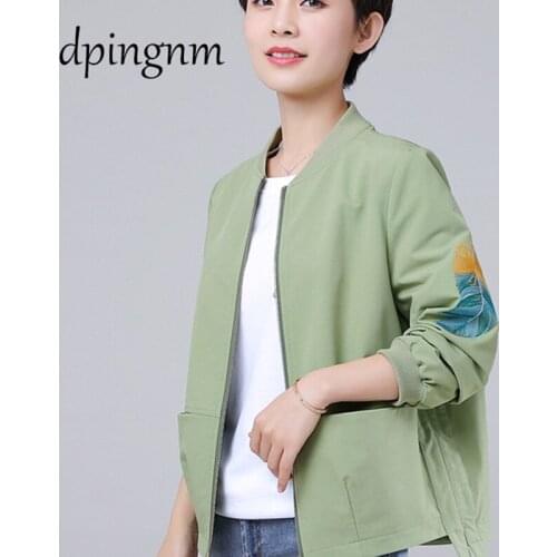 2020 New Autumn Women Jacket Long Sleeve Causal Short Jacket Zipper Loose Basic Coat Windbreaker Female Outerwear Plus Size