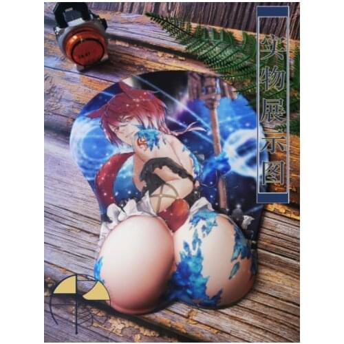 Anime Final Fantasy FF14 G'raha Tia The Crystal Exarch 3D Soft Gel Mouse Pad Game Rest Computer Keyboard Deskmat Playmat Wrist