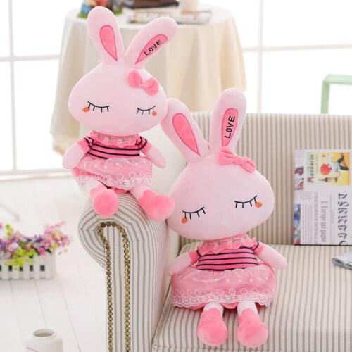 50/60/70 cm Soft Rabbit Plush Toy Stuffed Cute Rabbit Doll for Baby Sleeping Bed Doll Fashion Lovely Birthday Gift for Kids