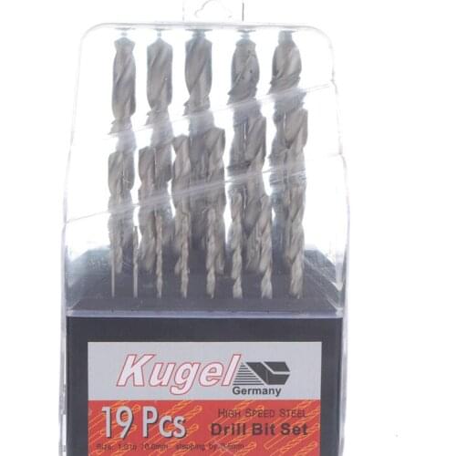 13/19 Pcs/set 1-10mm Twist Drill Bit Set High Quality Spiral Drill Hand Tools High Speed Steel Drill Bit Group