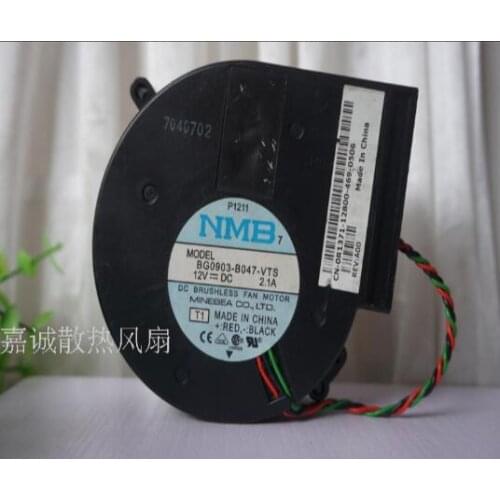 NMB 9 cm 9733 12V 2.1A BG0903-B047-VTS 3 line turbine double ball blower