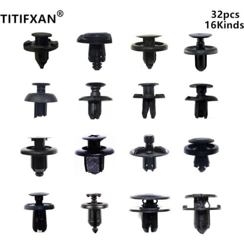 6mm 8mm Hole Car bumper water tank grille guard fender wheel arch push-in expansion notch plastic fastener clips auto rivet