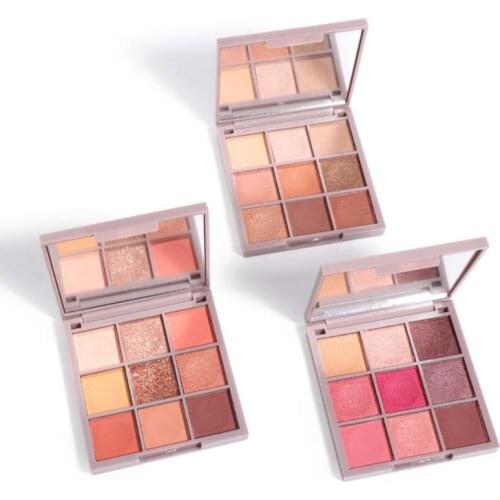 NEW 9colors Eyeshadow palette Fashion color long lasting waterproof Matte pearl Earth color eyeshadow palette eye makeup
