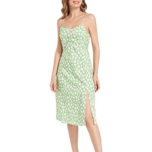 Ditsy Floral Split Thigh Cami Dress