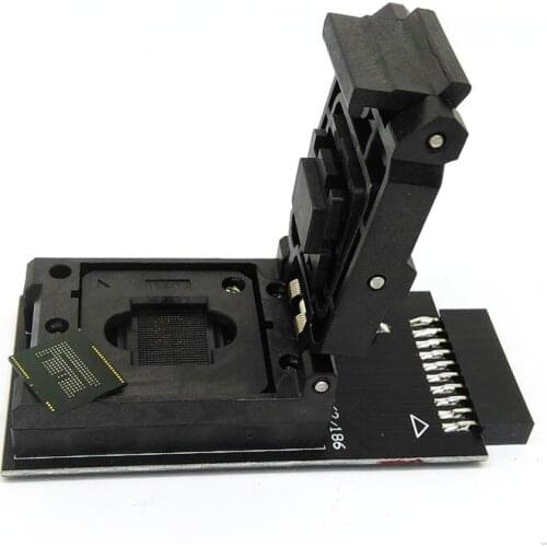 Size11.5x13mm eMMC153/169 Reader test socket to 20 Pins Clamshell Structure BGA153/169 Pitch 0.5mm for smart phone data recovery