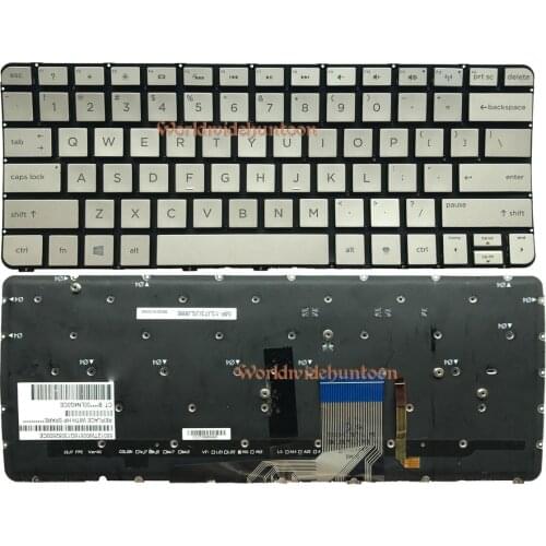 Reboto English Version Laptop Keyboard for HP Spectre 13-3000 MP-13J73USJ886 US Layout with Backlit 100% Fully Tested