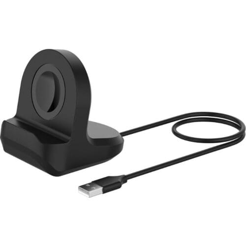 Silicone Charge Stand Holder Dock for -Samsung -galaxy watch 3 R850 active 1/2