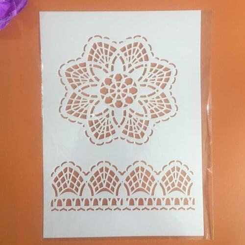 A4 29 * 21cm flower Mandala DIY Stencils Wall Painting Scrapbook Coloring Embossing Album Decorative Paper Card Template