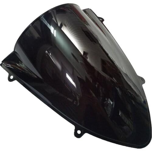 For Kawasaki Ninja250 Ninja 250 08-09-10-11-12 2012 High Quality Black Windshield Motorcycle Bubble Windscreen Wind Deflectore