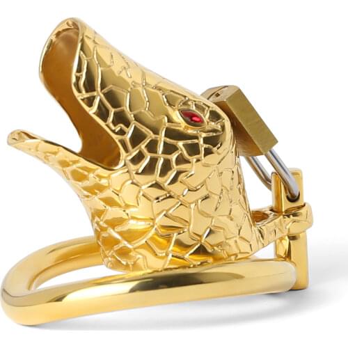 Snake Cock cage Male Chastity Devices Stainless Steel Cock Cage For Men Metal Chastity Belt Penis Ring Sex Toys Cock Lock BDSM