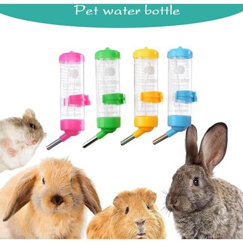 80ML Small Pet Hamster Drinker Water Bottle Dispenser Feeder Dutch Pig Chinchilla Rabbit Kettle Drinking Head Pipe Fountain