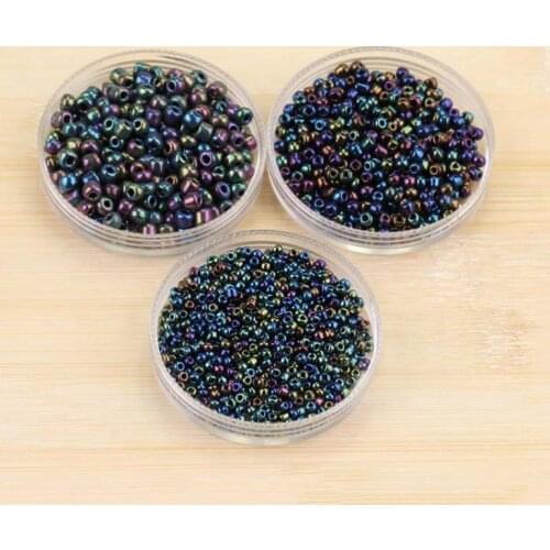 2/3/4mm Black Czech Glass Seed Beads Charm Small Crystal Spacer Beads For DIY Jewelry Marking Bracelet Necklace 200-1000Pcs