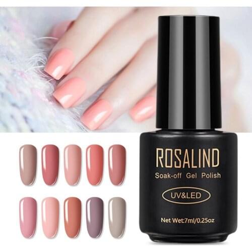 Rosalind 7ML Gel Nail Varnish Healthy Delicate Easy to Operate Regenboog Serie Soak-off Gel Polish for Women