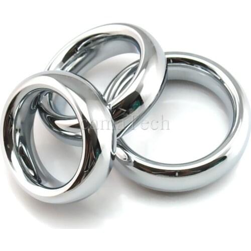 CamaTech Metal Testicle Weight Bearing Enhancer Ring Stainless Steel Delay Penis Rings Cock Scrotum Ball Heavy Stretcher For Men