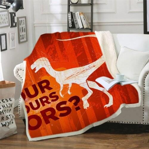 New Arrival Dinosaur Fleece Blanket Cartoon Tyrannosaurus Rex Boy Gift Blanket for Kids Beds Portable Soft Blanket,Freeshipping