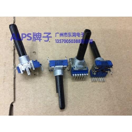 2PCS/LOT ALPS Alpine type RK14 potentiometer, W20K axis long, 30mm bag, 7 lines of Gong pattern