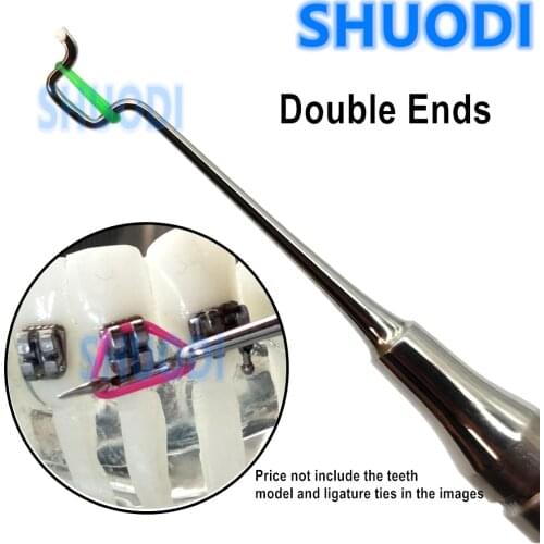 1 piece Dental Orthodontic TWIRL-ON Module Ligature Tie Placer Placement Convinient Usage Tool