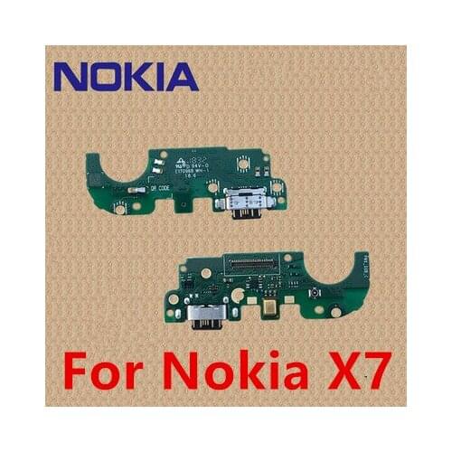 100% Original For Nokia X7 OEM Charging Port PCB Board USB Charging Dock For Nokia X7 X6 6.1 7 .1 7 PLUS For Nokia 6 7 8