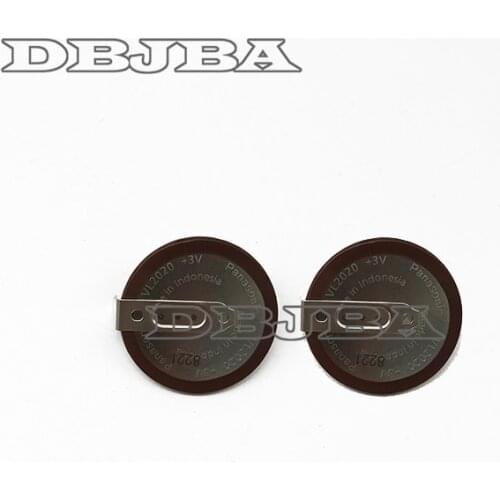 2pcs/lot VL2020 3V 20mAh coin type rechargeable 180 degrees fillet lithium button cell battery for BMW Car Key Fobs