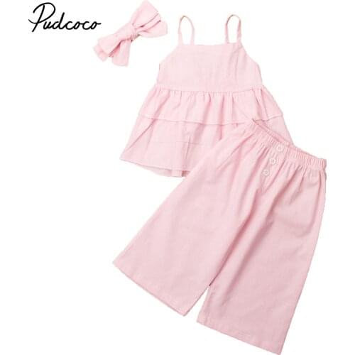 2020 Children Clothing Suits For Girls Clothes Kids Toddler Infant Outfits Tassel Off Shoulder Crop Tops Long Pants Loose set