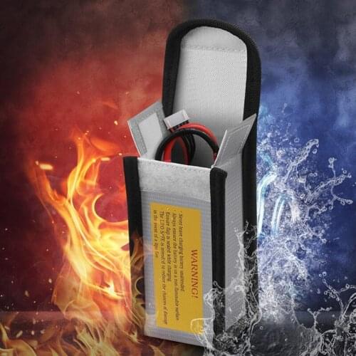 24BB Portable Fireproof Safety Bag, Lipo Guard Protector Explosion Proof Fireproof Charging Battery Safe Case Container
