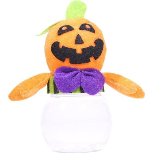 4PCS Halloween Candy Jar Sweets Storage Container Candy Cans Party Favors Holder Creative Ghost Festival Gift Box