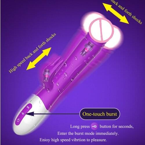 Dingye Rechargeable Rabbit Vibrator G Spot Vibration 10 Speed Clitoral Stimulator Clit Sexo Vagina Vibrador Adult Sex Toy