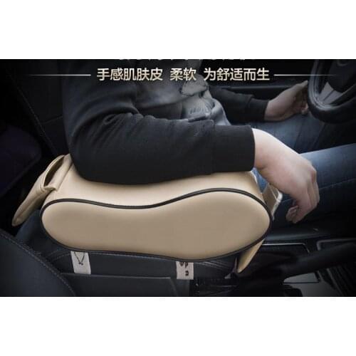 Car interior special central hand box leather increase pad for Hyundai 2009 to 2015 Tucson Accessories Car-styling