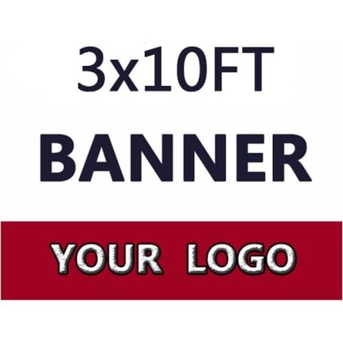 Cheap Price Custom Banners 90x300cm Print Your Own Logo/Design/Words 3x10FT Double Stitched with Brass Grommets Factory Direct