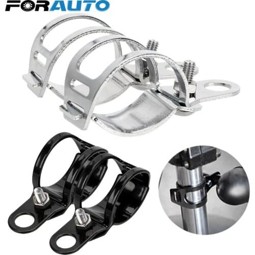 FORAUTO 1pair Motorcycle Signal Light Brackets For 27-31mm Front Fork Diameter Universal Metal Turn Light Mount Bracket